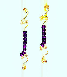 Purple Loc Jewelry Set