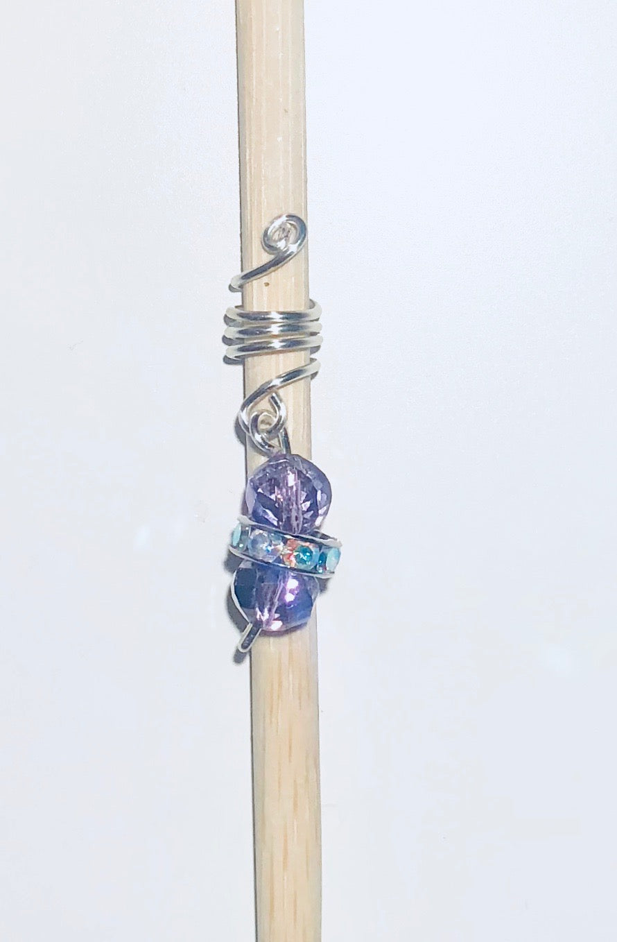 Purple Sparkle,  Silver Loc Jewelry