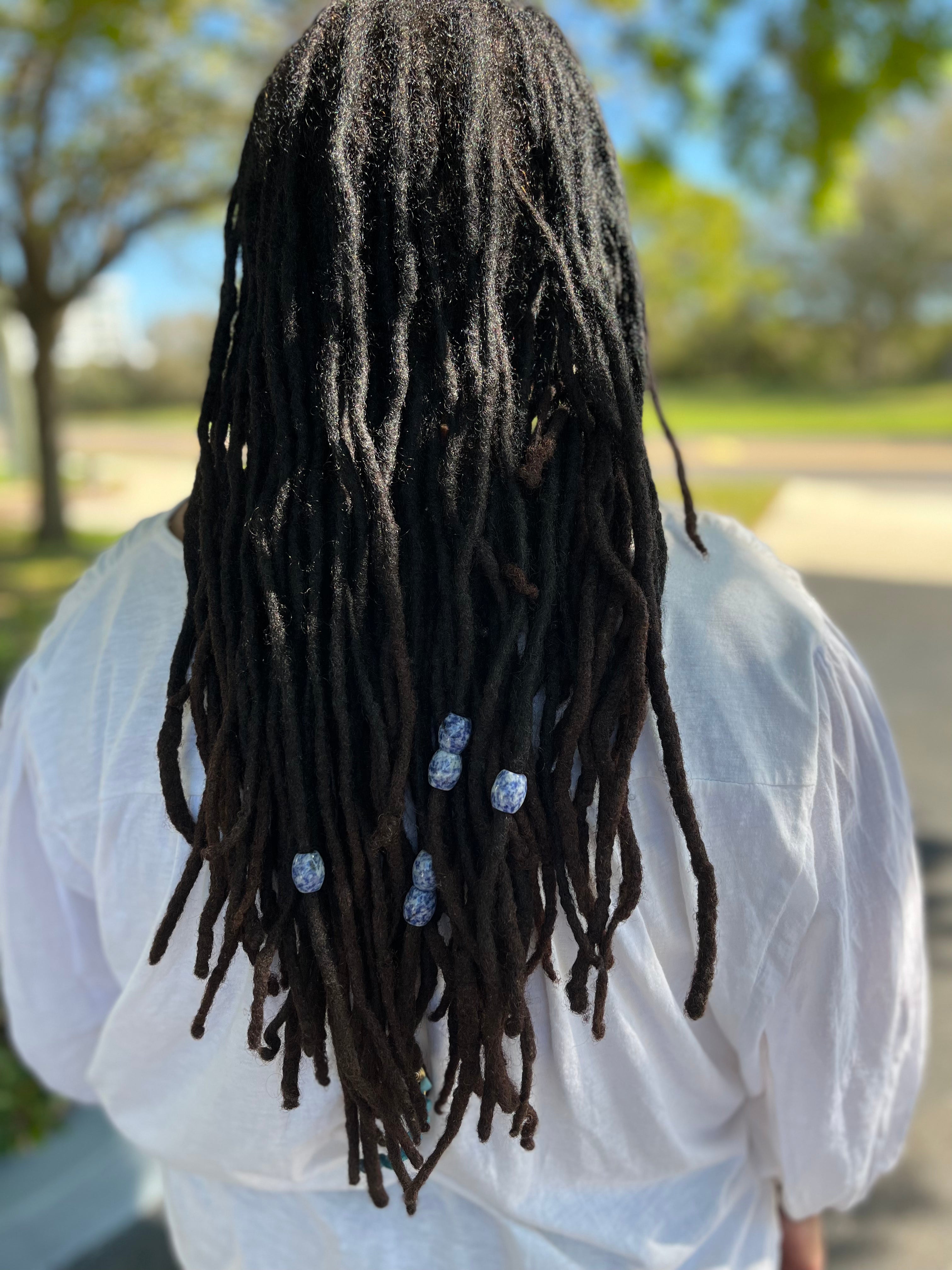 Large Blue Soladite Loc Bead