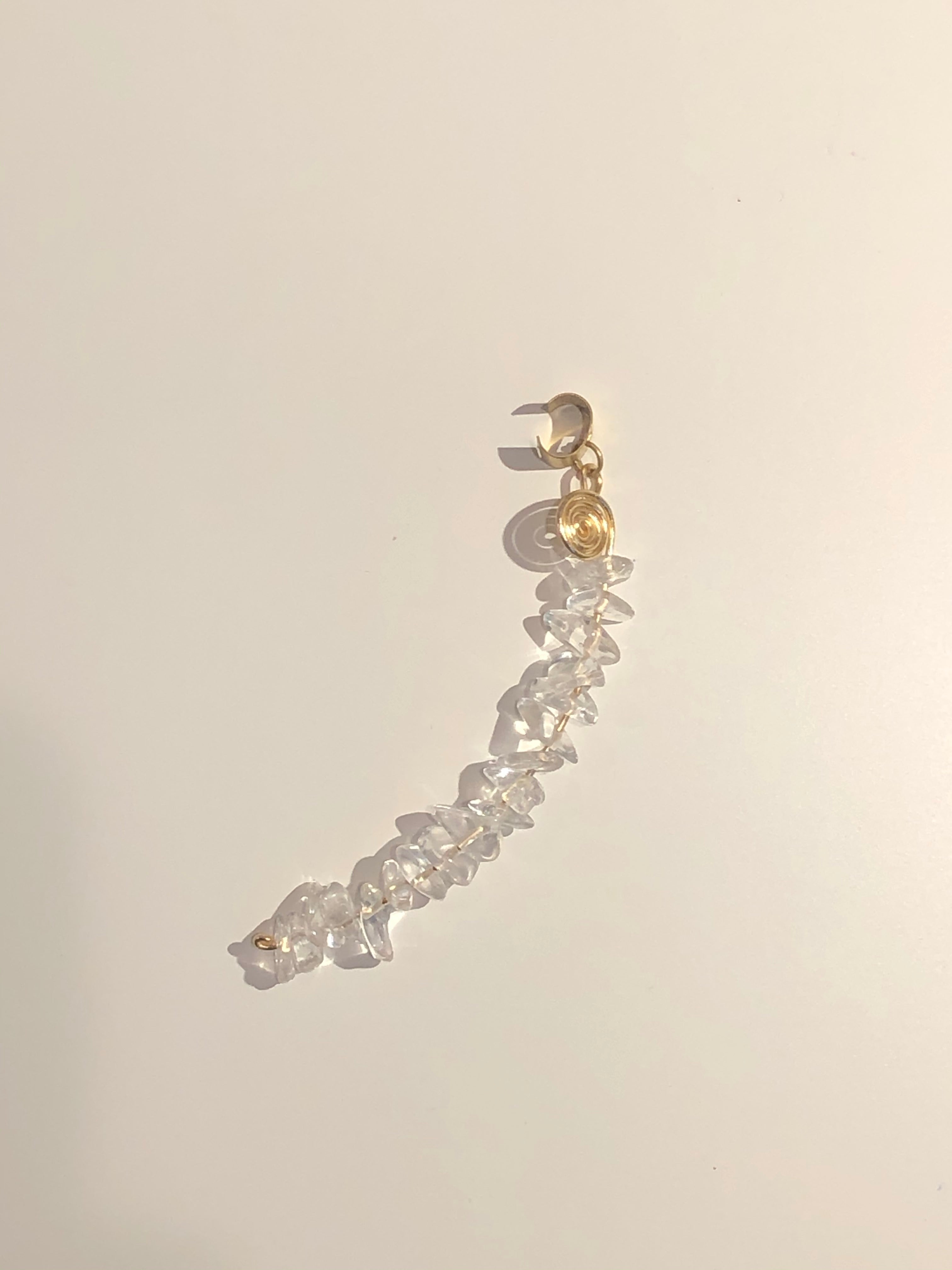 Clear Crystal Loc Cuff